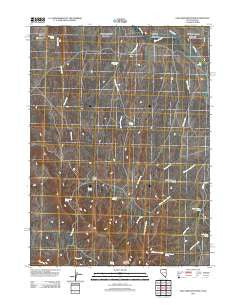 Gollaher Mountain Nevada Historical topographic map, 1:24000 scale, 7.5 X 7.5 Minute, Year 2012
