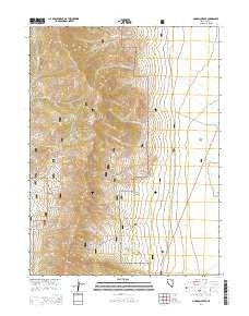Gordon Creek Nevada Current topographic map, 1:24000 scale, 7.5 X 7.5 Minute, Year 2014