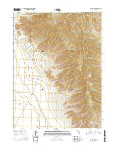Goshute Peak Nevada Current topographic map, 1:24000 scale, 7.5 X 7.5 Minute, Year 2014