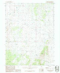 Government Peak Nevada Historical topographic map, 1:24000 scale, 7.5 X 7.5 Minute, Year 1986