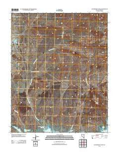 Government Wash Nevada Historical topographic map, 1:24000 scale, 7.5 X 7.5 Minute, Year 2012