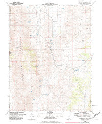 Granite Peak Nevada Historical topographic map, 1:24000 scale, 7.5 X 7.5 Minute, Year 1980