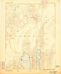 Granite Range Nevada Historical topographic map, 1:250000 scale, 1 X 1 Degree, Year 1886