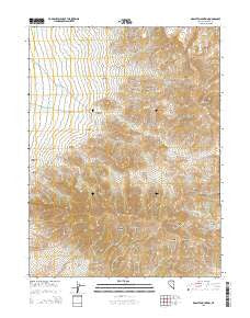 Granite Mountain Nevada Current topographic map, 1:24000 scale, 7.5 X 7.5 Minute, Year 2015