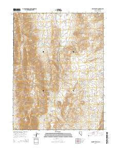Granite Peak Nevada Current topographic map, 1:24000 scale, 7.5 X 7.5 Minute, Year 2014