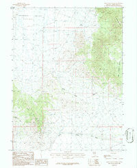 Grass Valley Wash Nevada Historical topographic map, 1:24000 scale, 7.5 X 7.5 Minute, Year 1986