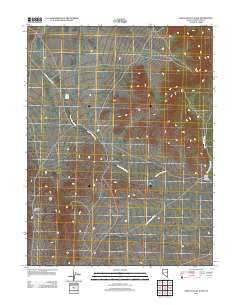 Grass Valley Wash Nevada Historical topographic map, 1:24000 scale, 7.5 X 7.5 Minute, Year 2012