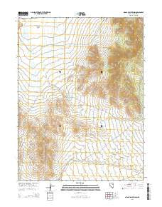 Grass Valley Wash Nevada Current topographic map, 1:24000 scale, 7.5 X 7.5 Minute, Year 2014