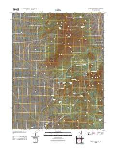 Grassy Mountain Nevada Historical topographic map, 1:24000 scale, 7.5 X 7.5 Minute, Year 2012