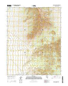 Grassy Mountain Nevada Current topographic map, 1:24000 scale, 7.5 X 7.5 Minute, Year 2014