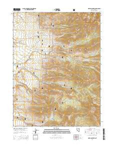 Green Mountain Nevada Current topographic map, 1:24000 scale, 7.5 X 7.5 Minute, Year 2014