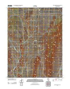 Green Springs NW Nevada Historical topographic map, 1:24000 scale, 7.5 X 7.5 Minute, Year 2012