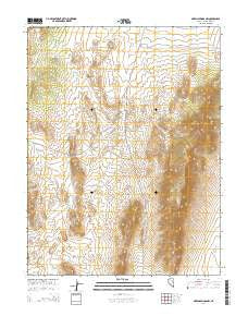 Green Springs NW Nevada Current topographic map, 1:24000 scale, 7.5 X 7.5 Minute, Year 2014
