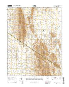 Green Springs SW Nevada Current topographic map, 1:24000 scale, 7.5 X 7.5 Minute, Year 2014