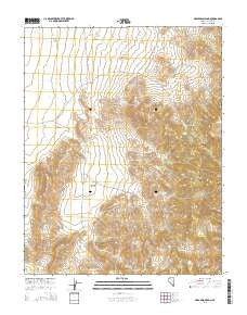 Gregerson Basin Nevada Current topographic map, 1:24000 scale, 7.5 X 7.5 Minute, Year 2014