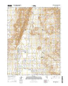 Griffith Canyon Nevada Current topographic map, 1:24000 scale, 7.5 X 7.5 Minute, Year 2014