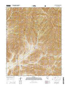 Griffith Peak Nevada Current topographic map, 1:24000 scale, 7.5 X 7.5 Minute, Year 2014