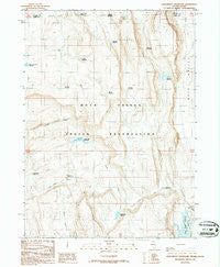 Groundhog Reservoir Nevada Historical topographic map, 1:24000 scale, 7.5 X 7.5 Minute, Year 1987