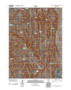 Groundhog Reservoir Nevada Historical topographic map, 1:24000 scale, 7.5 X 7.5 Minute, Year 2012
