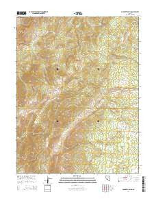 Haggerty Spring Nevada Current topographic map, 1:24000 scale, 7.5 X 7.5 Minute, Year 2014