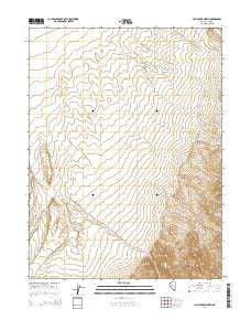 Hall Creek North Nevada Current topographic map, 1:24000 scale, 7.5 X 7.5 Minute, Year 2014