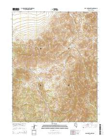 Hall Creek South Nevada Current topographic map, 1:24000 scale, 7.5 X 7.5 Minute, Year 2014