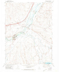 Halleck Nevada Historical topographic map, 1:24000 scale, 7.5 X 7.5 Minute, Year 1971