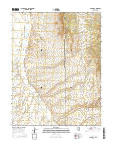 Hamlin Well Nevada Current topographic map, 1:24000 scale, 7.5 X 7.5 Minute, Year 2014