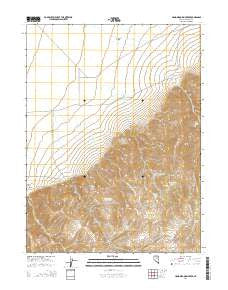 Hand-me-down Creek Nevada Current topographic map, 1:24000 scale, 7.5 X 7.5 Minute, Year 2014