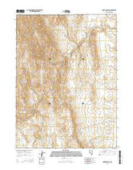 Hanks Creek NE Nevada Current topographic map, 1:24000 scale, 7.5 X 7.5 Minute, Year 2015