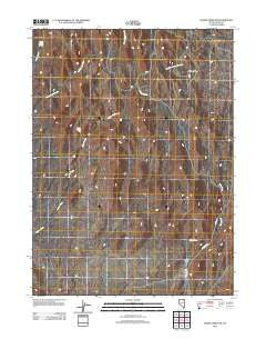 Hanks Creek SW Nevada Historical topographic map, 1:24000 scale, 7.5 X 7.5 Minute, Year 2012