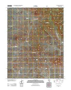 Hannapah Nevada Historical topographic map, 1:24000 scale, 7.5 X 7.5 Minute, Year 2012