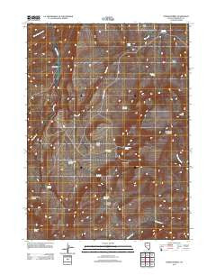 Hardscrabble Nevada Historical topographic map, 1:24000 scale, 7.5 X 7.5 Minute, Year 2011