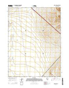 Hardy Creek Nevada Current topographic map, 1:24000 scale, 7.5 X 7.5 Minute, Year 2014