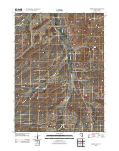 Harris Canyon Nevada Historical topographic map, 1:24000 scale, 7.5 X 7.5 Minute, Year 2012
