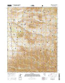 Harrison Pass Nevada Current topographic map, 1:24000 scale, 7.5 X 7.5 Minute, Year 2014