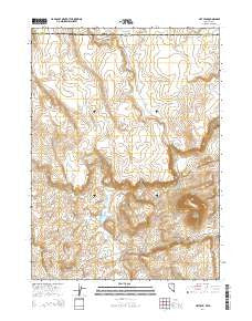 Hat Peak Nevada Current topographic map, 1:24000 scale, 7.5 X 7.5 Minute, Year 2014