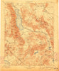 Hawthorne Nevada Historical topographic map, 1:250000 scale, 1 X 1 Degree, Year 1911
