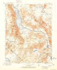 Hawthorne Nevada Historical topographic map, 1:250000 scale, 1 X 1 Degree, Year 1915