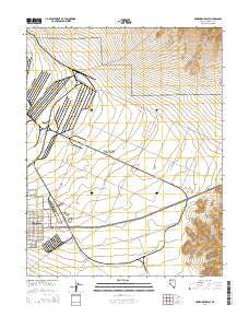 Hawthorne East Nevada Current topographic map, 1:24000 scale, 7.5 X 7.5 Minute, Year 2014
