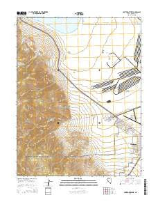 Hawthorne West Nevada Current topographic map, 1:24000 scale, 7.5 X 7.5 Minute, Year 2014