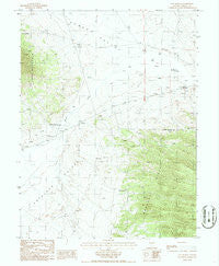 Hay Ranch Nevada Historical topographic map, 1:24000 scale, 7.5 X 7.5 Minute, Year 1986