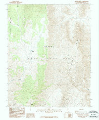 Hayford Peak SE Nevada Historical topographic map, 1:24000 scale, 7.5 X 7.5 Minute, Year 1987