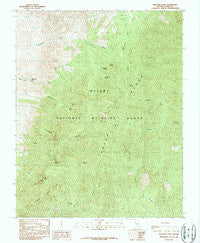 Hayford Peak Nevada Historical topographic map, 1:24000 scale, 7.5 X 7.5 Minute, Year 1987