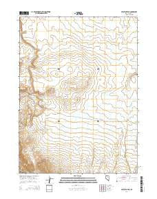 Haystack Peak Nevada Current topographic map, 1:24000 scale, 7.5 X 7.5 Minute, Year 2014