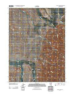 Heelfly Creek Nevada Historical topographic map, 1:24000 scale, 7.5 X 7.5 Minute, Year 2012
