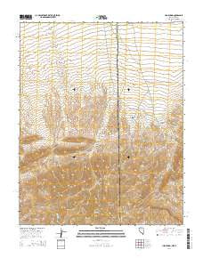 Hen Spring Nevada Current topographic map, 1:24000 scale, 7.5 X 7.5 Minute, Year 2014