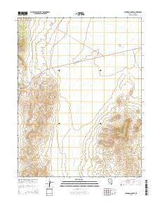 Hickison Summit Nevada Current topographic map, 1:24000 scale, 7.5 X 7.5 Minute, Year 2015