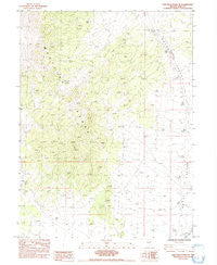 High Bald Peaks NE Nevada Historical topographic map, 1:24000 scale, 7.5 X 7.5 Minute, Year 1984