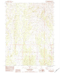 High Bald Peaks Nevada Historical topographic map, 1:24000 scale, 7.5 X 7.5 Minute, Year 1984